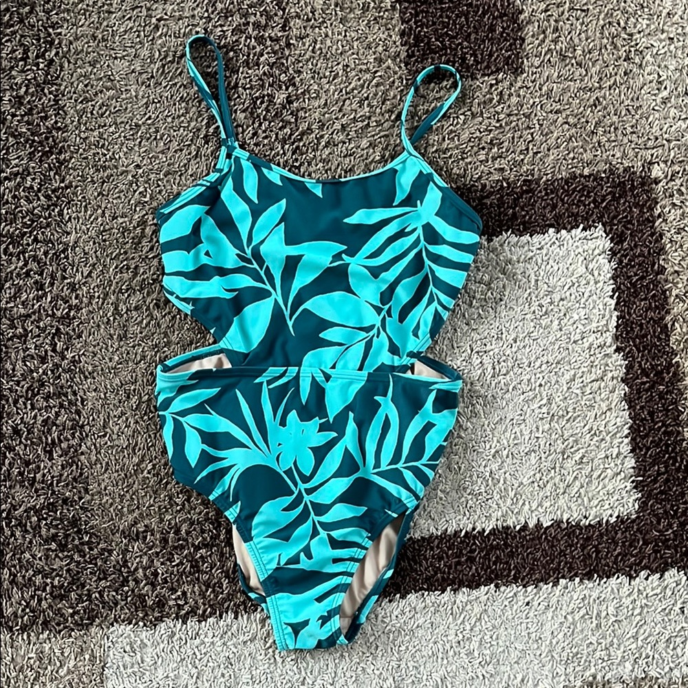 Old Navy Blue One Piece Swimsuit